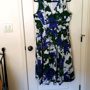 J. Peterman Floral Cotton Dress